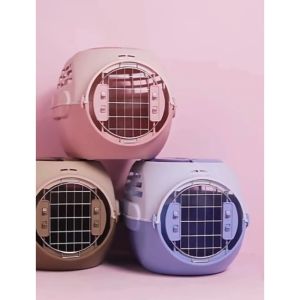 Pet Travel Carrier Double Side Clip (LS192) # For Dog & Cat # 50 L x 34 W x 31 H cm