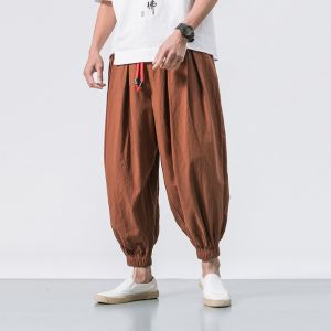 king billion | New Oversized Men Harem Pants Loose Chinese Style Cotton and Linen Sweatpants Joggers High Quality Casual Trousers Men