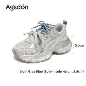 Agsdon | Thick Sole Mesh Womens Casual Sports Shoes
