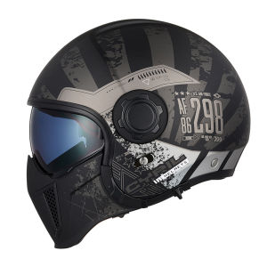 Cyril | Retro Motorcycle Helmet Dual Lens All Year Round