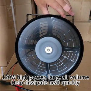 DIYMO (Same day delivery)12 volts (1pc) Aux fan assembly double bearing Universal Condenser or Radiator fan 12V Condenser Aux Fan Assembly High Speed high Quality better than Sanden Slim Aux Fan
