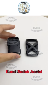 Accesories Tas Variasi Kunci Sodok ACETAL Padet - Aksesoris Tas Fashion Premium