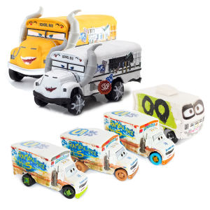 Takara Tomy | Alloy Car Mr. Destroyer School Bus Pixar Cars 1:55 Metal Die Casting Model Cars Child Birthday Gifts Racing Toys