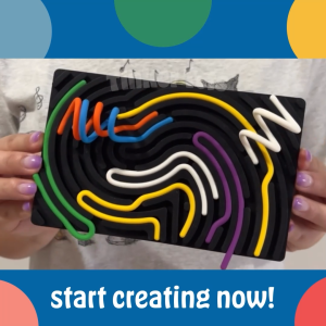 Noodle Doodle: Dual-Sided Silicone Fidget Toy for Stress Relief Coordination ADHD - Quiet and No Mess (12 Noodles)