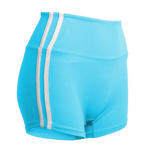 Contrast Striped Side Cycling Shorts Active Wear Women Skinny Biker Shorts 2025 Summer Fitness Casual Black Shorts