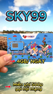 Sim 4G VNSKY sóng Mobifone - Data Tốc Độ Cao Miễn Phí 1 Tháng Đầu Không Nạp Tiền - Dùng Toàn Quốc | Gói 5G109 5G89 SKY99KM SKY69 SKY79 SKY89 SKY99 .  FREESHIP - CHƯA KÍCH HOẠT.