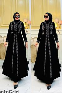 Gamis Arabian Aqila Bibah Payet Gold Kekinian /Gamis Arabian Termewah Termurah Payet Stylish//Promo COD//Yunita Lestari Fashion//