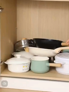 Kitchen Multi Divider Pot Rack Flower Rack Narrow Gap Shelf Corner Sink Under Cabinet Tiered Storage厨房置物架