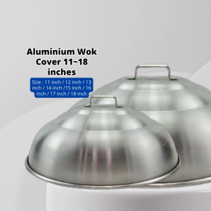 YU 11 - 18 Inch Aluminium Wok Cover/Kuali Cover/Penutup Kuali/Cooking Cover/Steamer Cover