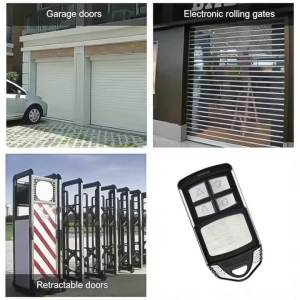 Kebidumei | KEBIDUMEI 433MHZ Remote Control Universal 4-Button Remote Controller Universal Garage Door Opener Clone Code Duplicator Key