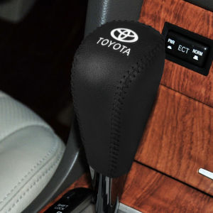 Suitable for Toyota 6 Generation Old Camry 09-14 Highlander Shift Knob Cover PU Leather Gear Lever Cover Gear Cover