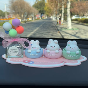 Creative Car Decorations Moving Rabbit Doll Female Version High End Car Interior Decoration Products Car Dashboard Decorations