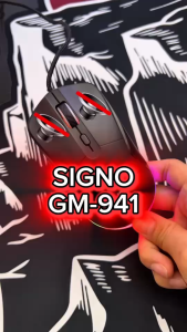 SIGNO GM-941 CENTRIC GAMING MOUSE (เมาส์) ไร้เสียงคลิก มาโคร | รับประกัน 1 ปี