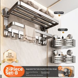 Suction No Drill Towel Rack