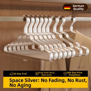 FAJIENUO | Heavy Duty Scratch Free Aluminum Clothes Hanger