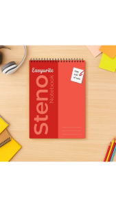 Steno Notebook Top Spiral Bound 6x9 Inch 60 Leaves Writing Pad Vertical Notepad