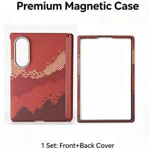 Genuine Aramid Carbon Fiber Woven For Magsafe Case for Samsung Galaxy Z Fold 8 Z Fold 8 Wide Hinge Thin Hard Light Cover Frame