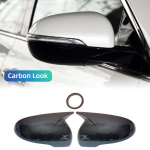 For Kia Sorento 2015-2020 Black Car Rearview Side Mirror Cover Wing Cap Exterior Door Rear View Case Trim Sticker