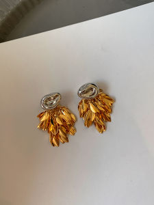 CAFFTI | Face Slimming Silver Waterfall Fringe Earrings