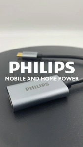 Philips USB-C to 4K HDMI Adapter Stunning Clarity and Sound 60Hz Plug and Play USB-C HDMI Adapter MacBook USB-C to HDMI Adapter USB-C to HDMI for iPad Samsung Dell HP Portable 4K HDMI Adapter for Laptops