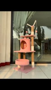 Cat Tree Condo Cat Rumah Villa Mainan Kucing Cat House Kandang Kucing Elegant