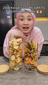 Apelicious Keripik Sayur Mix 250gr Gratis Keripik Buah Mix 250gr apelicious keripik buah apelicious official store