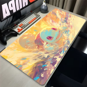 Bandai | Mouse Pad Gamer Computer Cabinet Large XL Desk Mat P-Pokemon Squirtle Keyboard Anime PC Gaming Accessories Mousepad Carpet