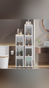 Slim Storage Drawer Gap Plastic Drawer Kitchen Organizer With Wheels Large Stackable Interlock Storage Drawer