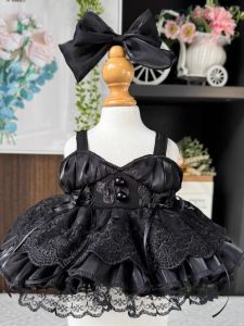 Bộ Quần Áo Búp Bê Cotton Thủ Công Màu Đen Ballet Black Swan Star Daido 20cm Váy Thay Thế Cho Gấu Lena Đồ Chơi Búp Bê