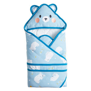 YOUMENG | Autumn Winter Thick Cotton Knitted Cute Wrapping Blanket For Newborn