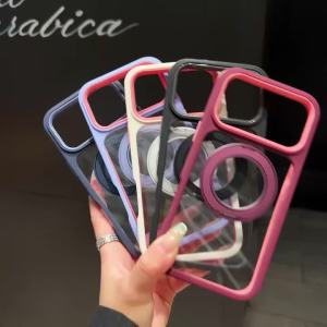 Rotate Fold Metal Magnetic Stand Holder Case For iPhone 18 17 Pro Max 16 15 14 Plus 13 12 11 For Magsafe Bumper Silicone Cover