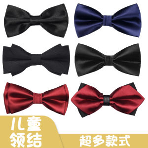 ผ้าพันคอผูกโบว์สไตล์เด็กชาย ผ้าไหม สีพื้น ทรงสากล สำหรับการแสดงและงานปาร์ตี้ คอลเลกชั่นฤดูร้อน 2025