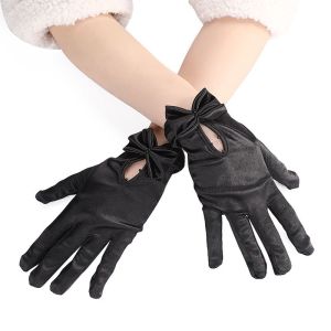 Gant Satin Finger Short Wedding Gloves Wedding Accessories Party Prom Cosplay Gloves