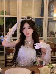 มงกุฎเจ้าหญิงสไตล์ฝรั่งเศส เครื่องประดับผมสไตล์นางฟ้าสำหรับงานแต่งงาน มงกุฎเจ้าหญิง มงกุฎเจ้าหญิง วันเกิด ตกแต่งผมสำหรับการถ่ายภาพ