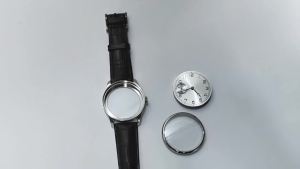 Goutent 40.6mm Polished Watch Case Sapphire Crystal Hand Winding Watch Housing Fit ETA6497 6498 ST3600 Mechanical Movement