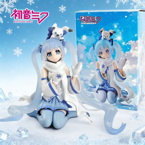 Bandai | In Stock Hatsune Miku Snow Miku Sky Towm 10th Anniversary！Limited Edition Noodle Stoppe Model Toy Snow Miku Toy
