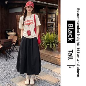 XIANYIJIAO | Quick-Dry Big Size Anti-Wrinkle A-Line Skirt
