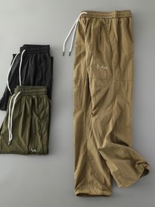 Quick Dry Outdoor Work Pants Loose Fit Thin Summer Mountain Climbing Trousers Fashionable Japanese Style Casual Pants for Men