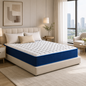 Bluewhite Memory Foam Pocket Spring Mattress Kutson 9 Inch Anti-Mite Pressure Relief Medium Firm Bed Mattress Queen King