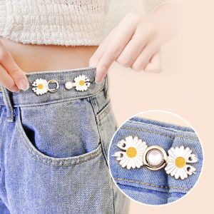 Adjustable Waist Buckle Extender Set Waist Button Stud  Metal Disc Button Hanfu Zi-Mother Button Retro Buttons Ancient Costume Jean Button Perfect Fit In