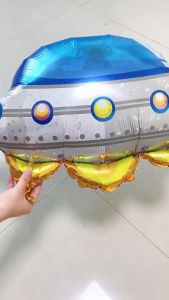 Bong bóng tráng nhôm chủ đề Phi Hành Gia/Đĩa bay Size Đại - trang trí tiệc sinh nhật lễ hội bé chơi