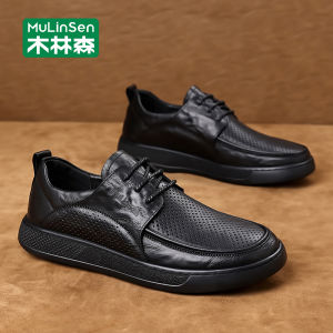 Mulinsen | Giày Công Sở Phong Cách Thể Thao Da Bò Thượng Hạng Đục Lỗ