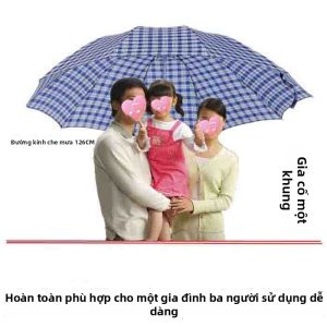 ZHIZHOU | Extra Large Reinforced Portable Foldable Umbrella 3 Folds