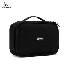 LouisWill กระเป๋าที่เก็บดิจิตอลจัดระเบียบเดินทางความจุสองชั้นขนาดใหญ่กระเป๋าแกดเจ็ตอิเล็กทรอนิกส์กระเป๋าที่เก็บสายไฟ USB กระเป๋าที่เก็บสายขนาดใหญ่อุปกรณ์เสริม U ดิสก์ฮาร์ดไดรฟ์ถุงเก็บของอุปกรณ์เสริม