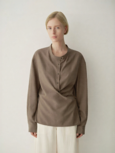 INSIS FEMME | Vintage Chinese Style Tencel Linen Womens Shirt