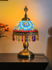 YILI DECO | Vintage Bohemian Style Bedroom Table Lamp