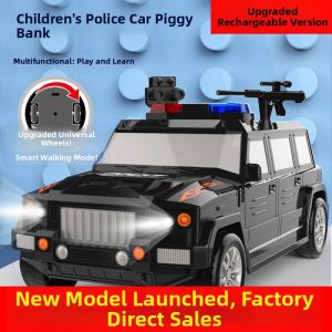 Automatic Money Rolling Password Fingerprint Piggy Bank