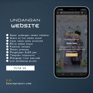 Undangan Digital Pernikahan Elegant Tema 17 Termurah