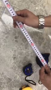 Thước rút hệ mét Nhật Kapusi Japan chống va đập nền trắng số to rõ ràng thước 3m 5m 7.5m 10m