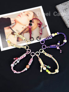 Colorful Contrast Mobile Phone Lanyard Crossbody Bag Outdoor Travel Hands-Free Chain Handbag Anti-Loss Digital Accessories